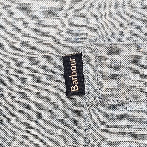 Barbour Linen Regular Fit Button Down XL - Picture 5 of 9